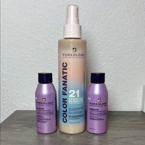 Pureology Color Fanatic Spray and Hydrate Shampoo Minis Bundle